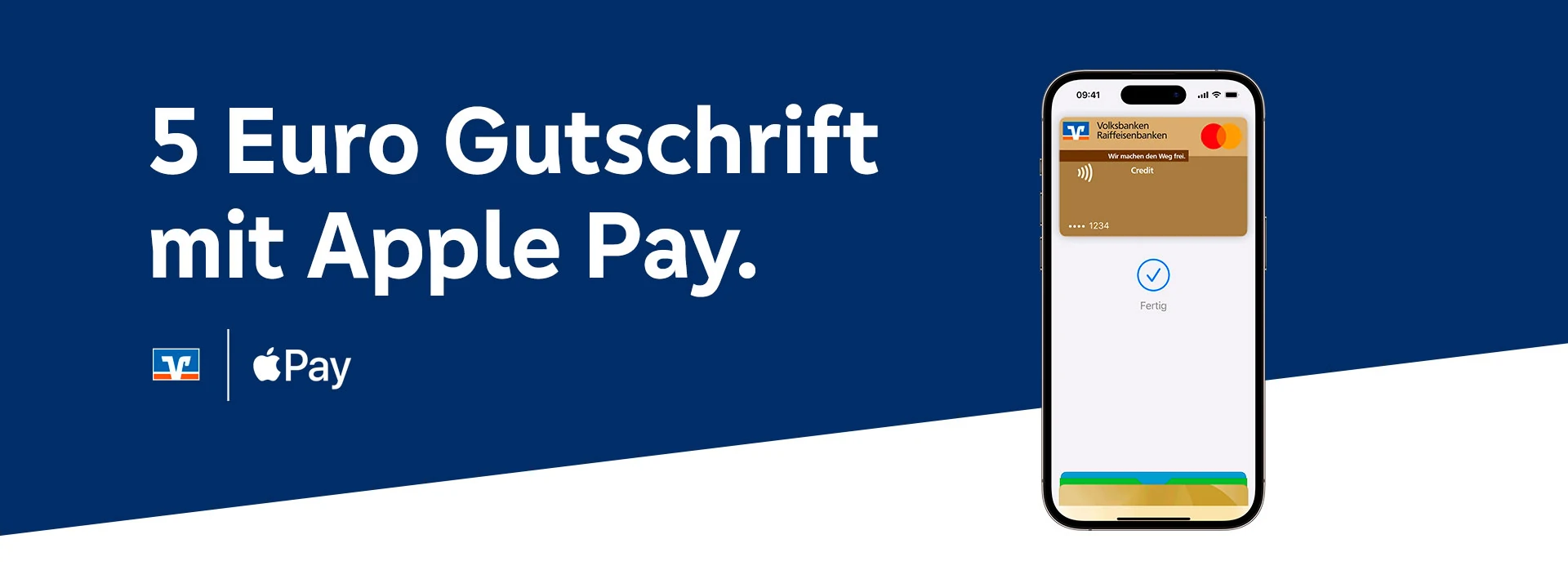 5 Euro Gutschrift mit Apply Pay.